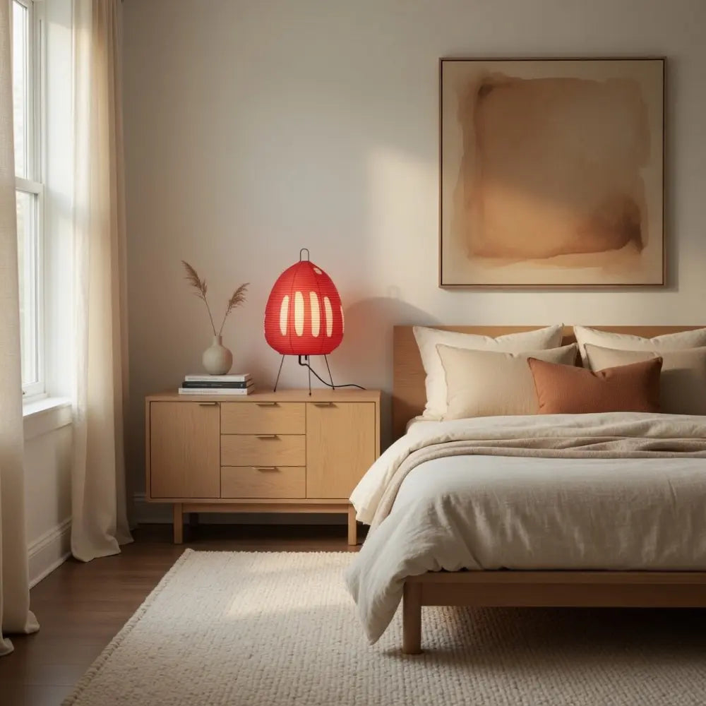 Akoria – Lampada da tavolo a treppiede in carta washi