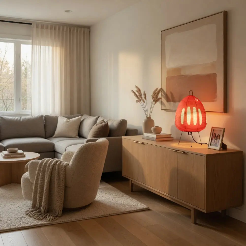 Akoria – Lampada da tavolo a treppiede in carta washi