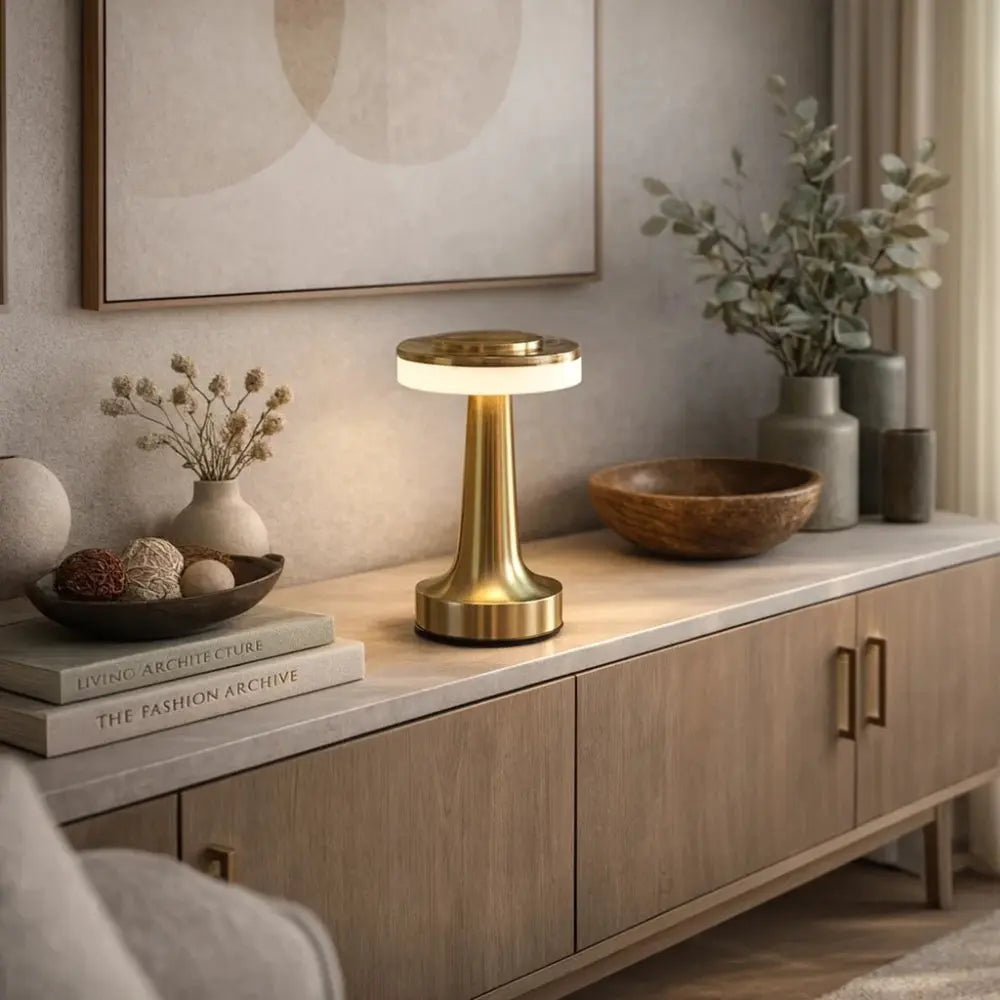 Lunarya - Lampada da tavolo a LED touch design Halo