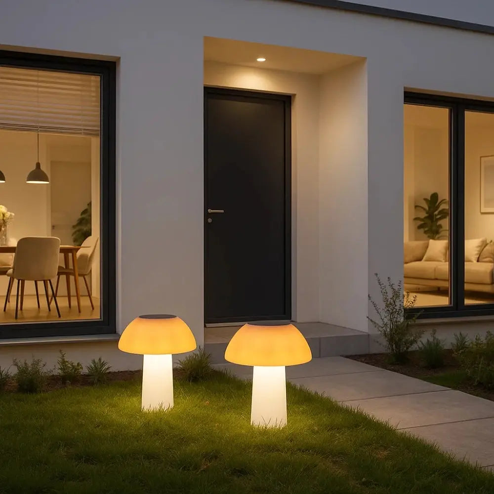 Mycelion – Lampe de jardin solaire champignon
