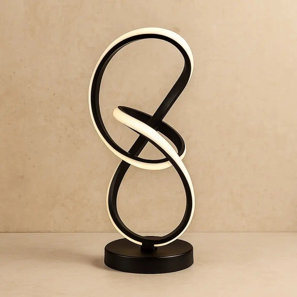 Enlacia - Lampe de table LED sculpturale en boucle
