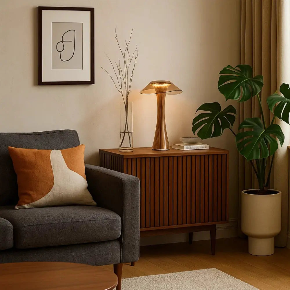 Auralise - Lampada da tavolo a LED con cristalli e luce wireless