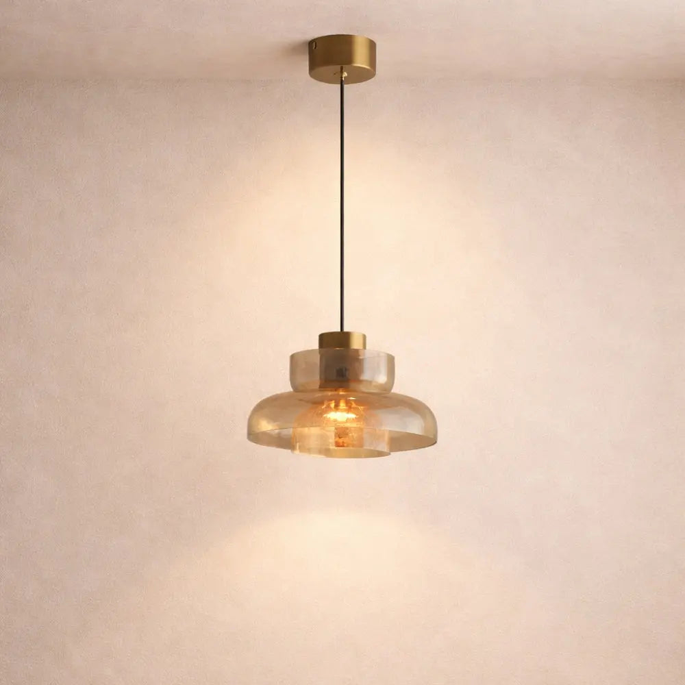 Fissora – Lampada a sospensione in vetro crepato
