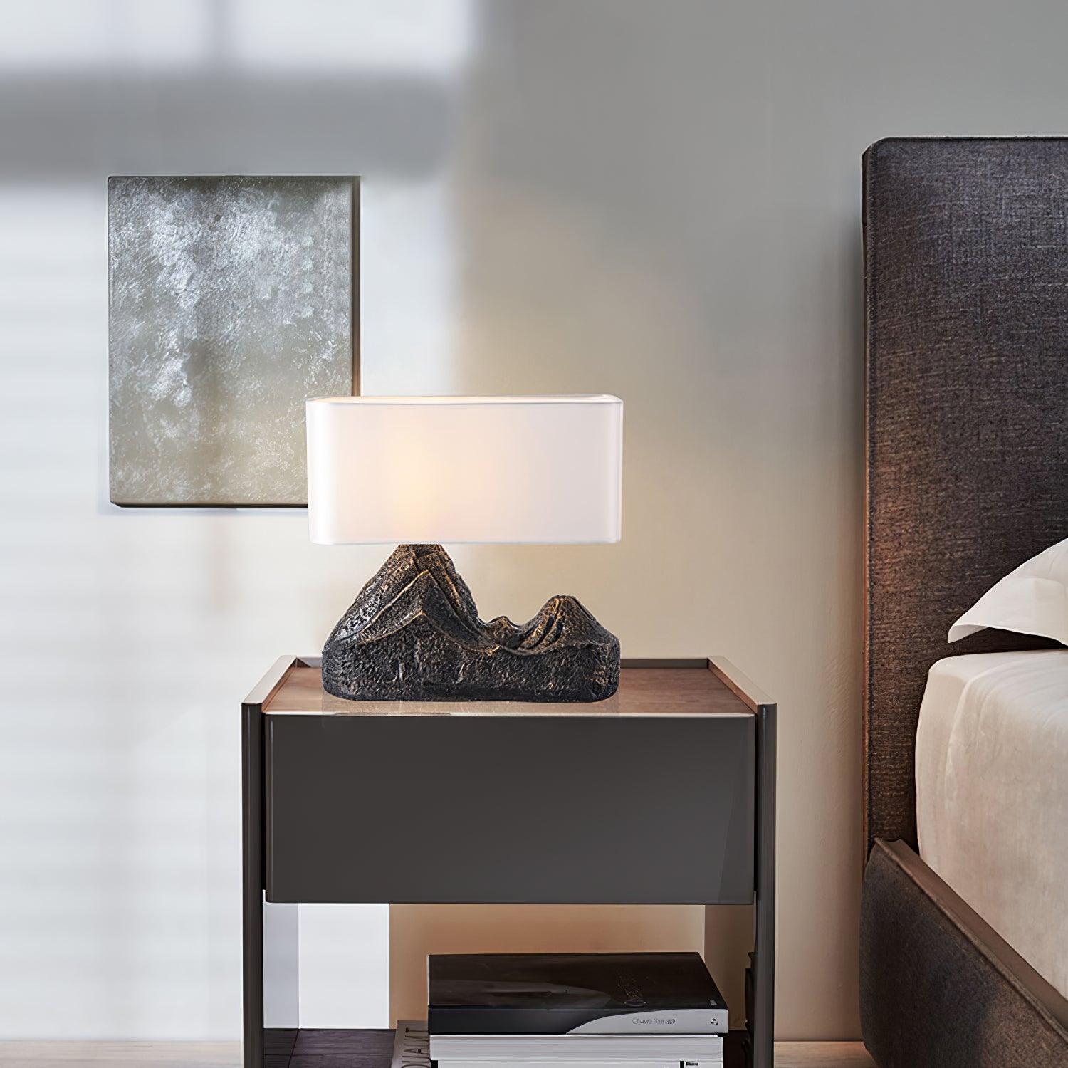 Varelle - Lampe de table paysage en résine