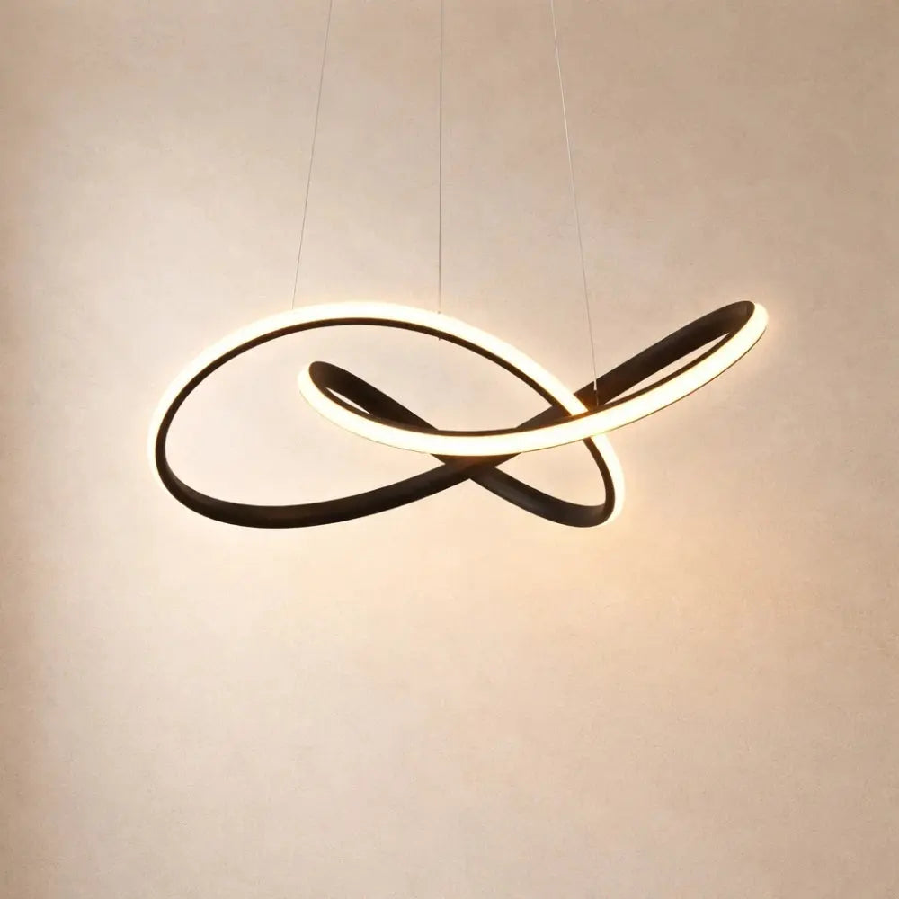 Elysera – Luminaire sculptural ruban pour salle à manger