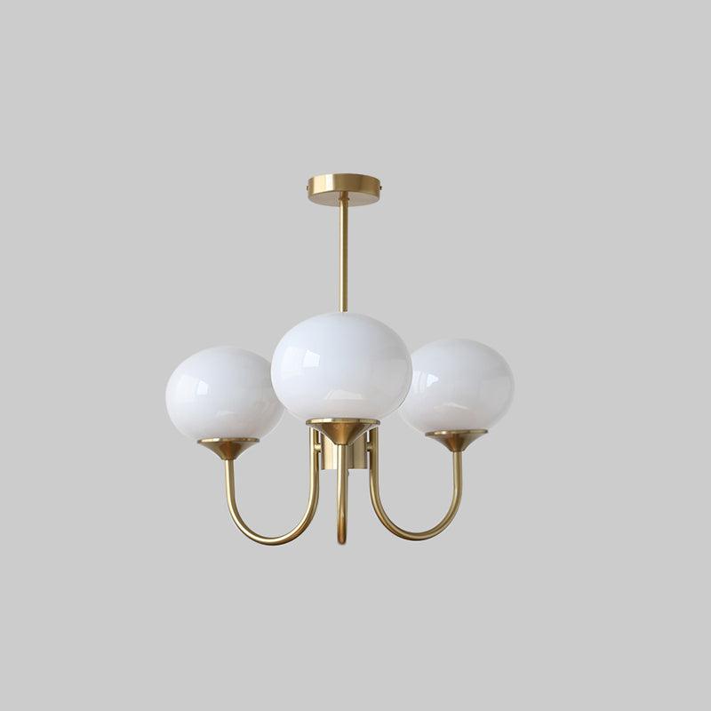Piora - Lustre à bulles en verre rose