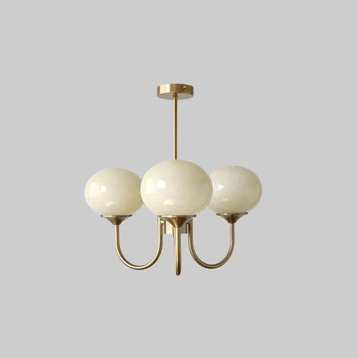 Piora - Lustre à bulles en verre rose