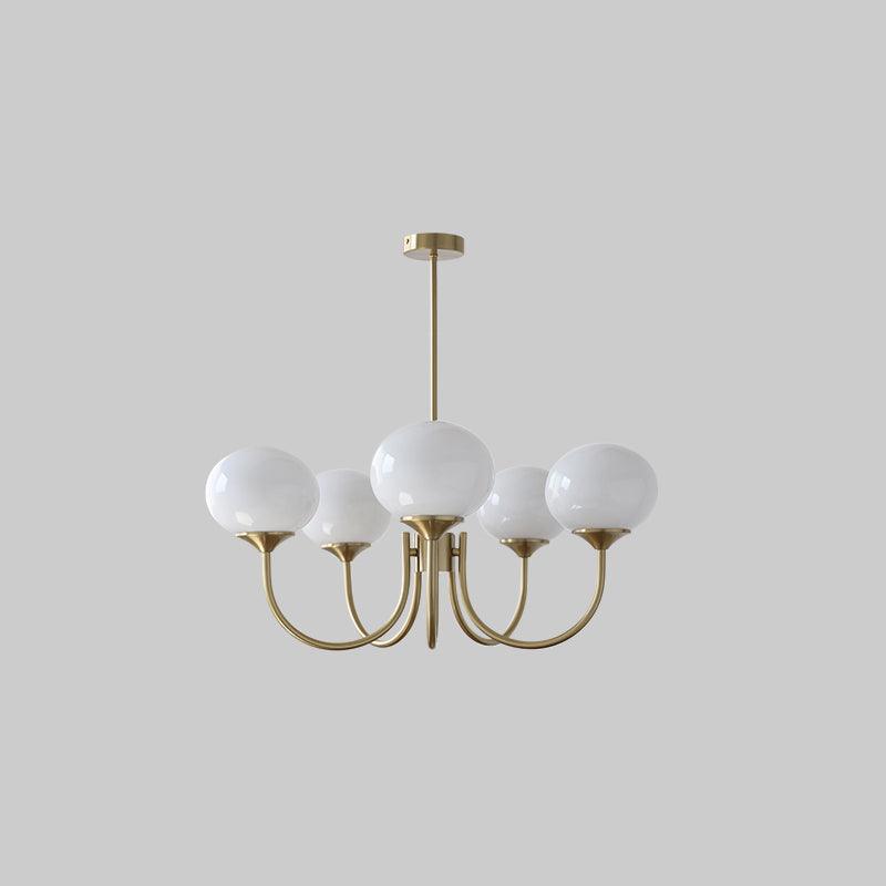 Piora - Lustre à bulles en verre rose