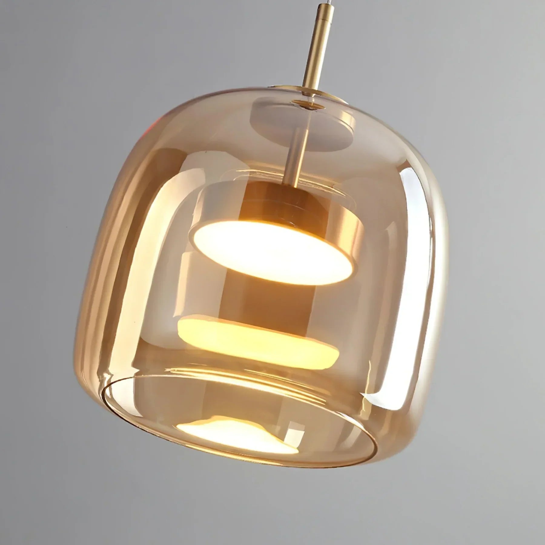 Ceyra – Suspension LED salle à manger verre vintage