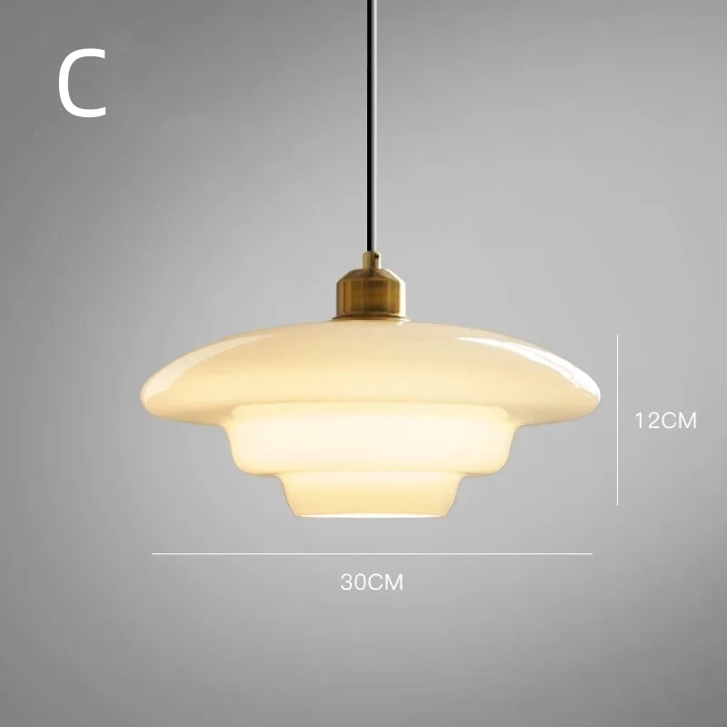 Lumioran - Lampada a sospensione in vetro minimalista nordica