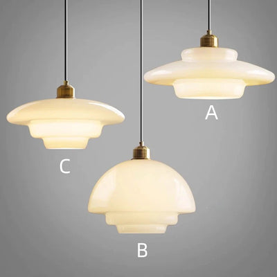 Lumioran - Lampada a sospensione in vetro minimalista nordica