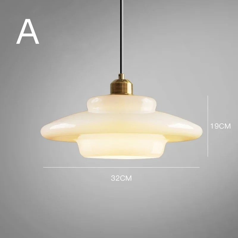 Lumioran - Lampada a sospensione in vetro minimalista nordica