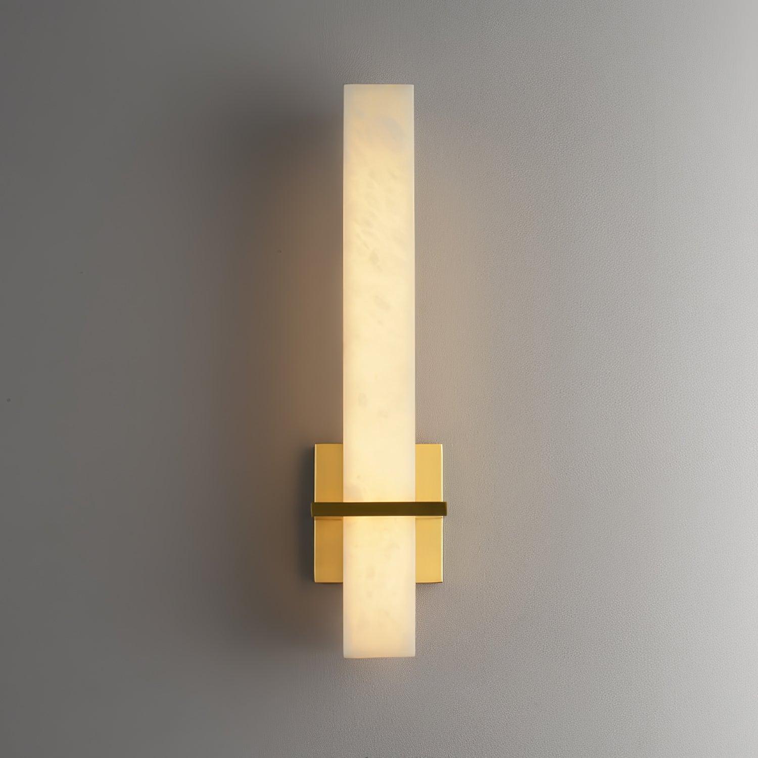 Almoran - Alabaster Brass LED Wall Lamp