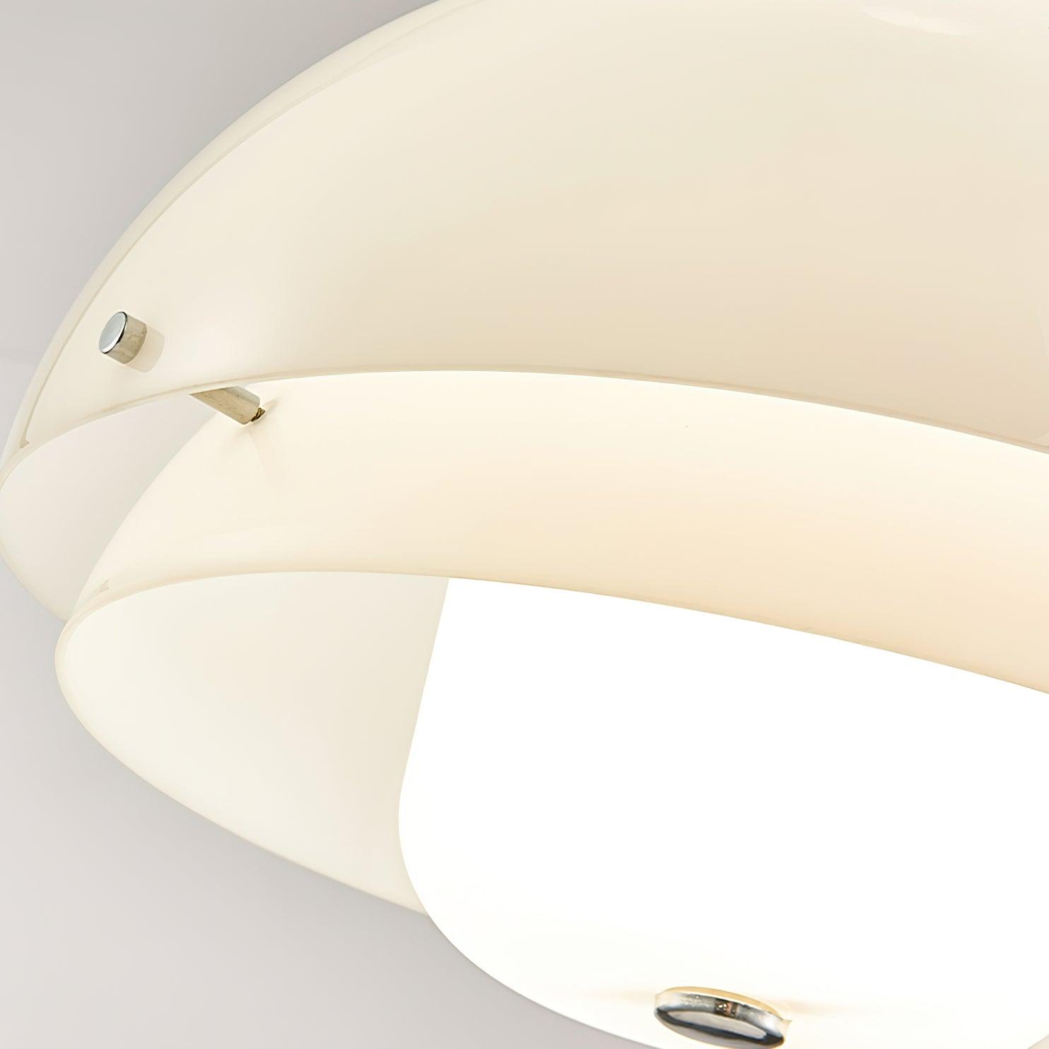 Cuthean – Lampada a sospensione in vetro bianco latte
