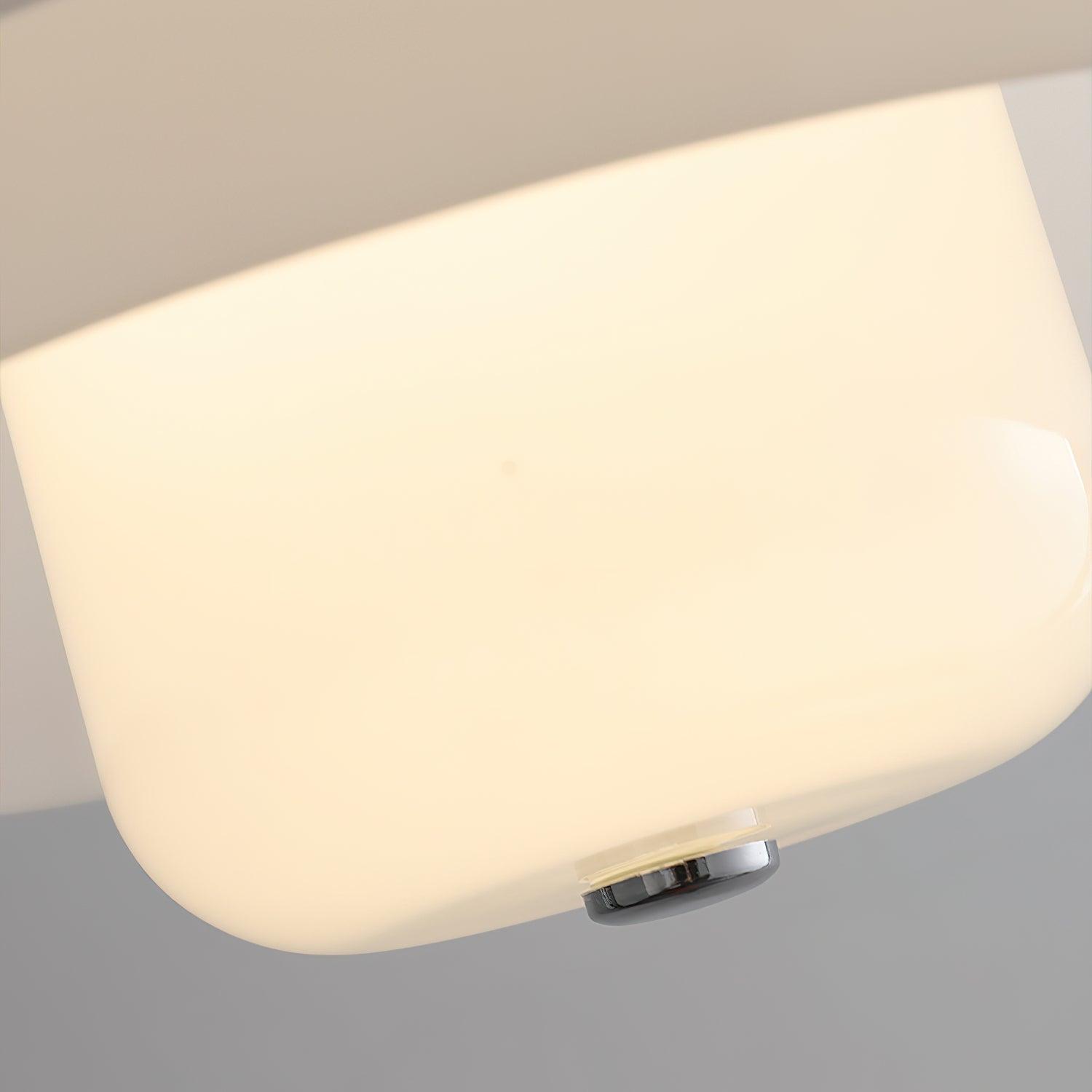 Cuthean – Lampada a sospensione in vetro bianco latte