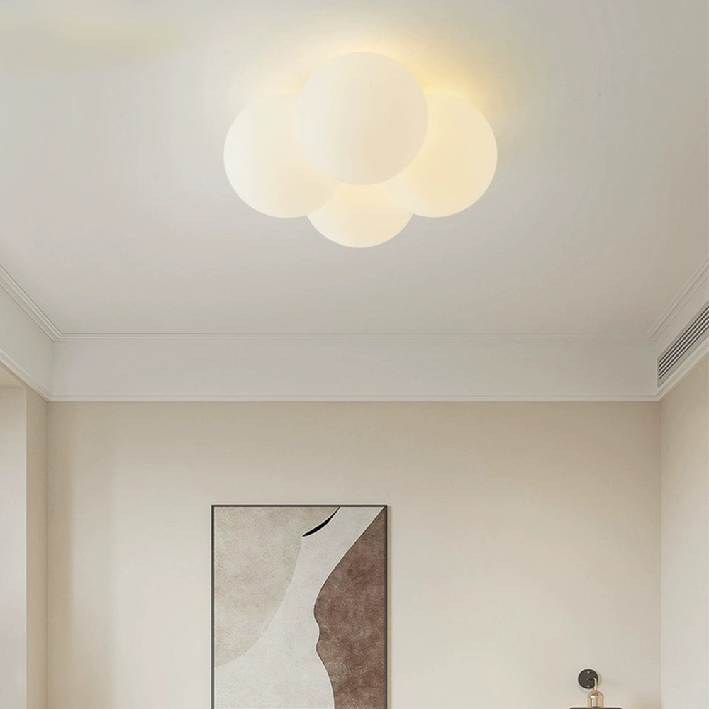 Dimban - Lampada da soffitto moderna a bolle bianche a forma di nuvola