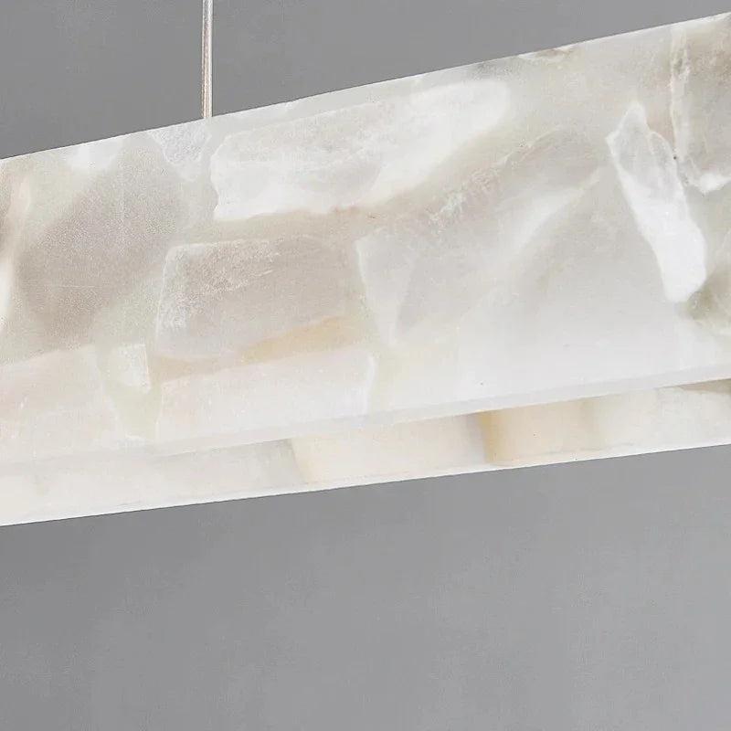 Celestia – Suspension en marbre et or avec hauteur réglable