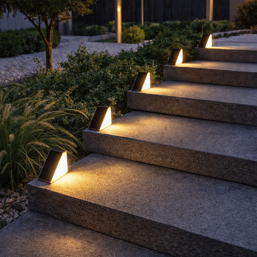 Livane – Applique d'escalier solaire LED inclinée