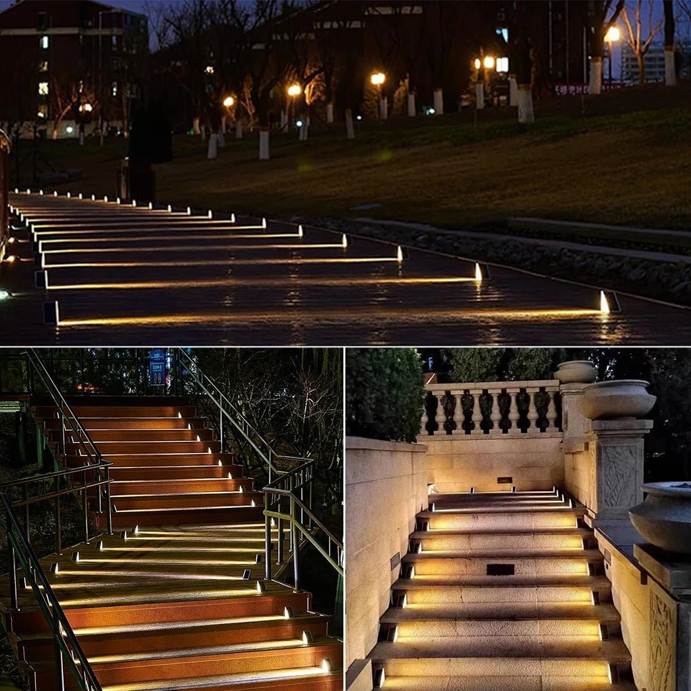 Livane – Applique d'escalier solaire LED inclinée