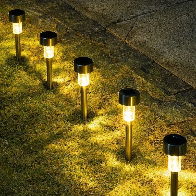 Solvion – Cylindre de lampe solaire LED moderne pour sol