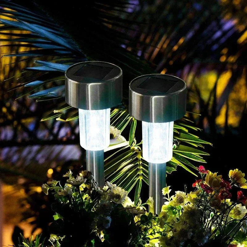 Solvion – Cylindre de lampe solaire LED moderne pour sol