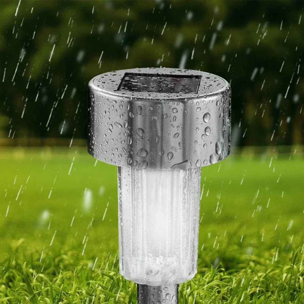 Solvion – Cylindre de lampe solaire LED moderne pour sol