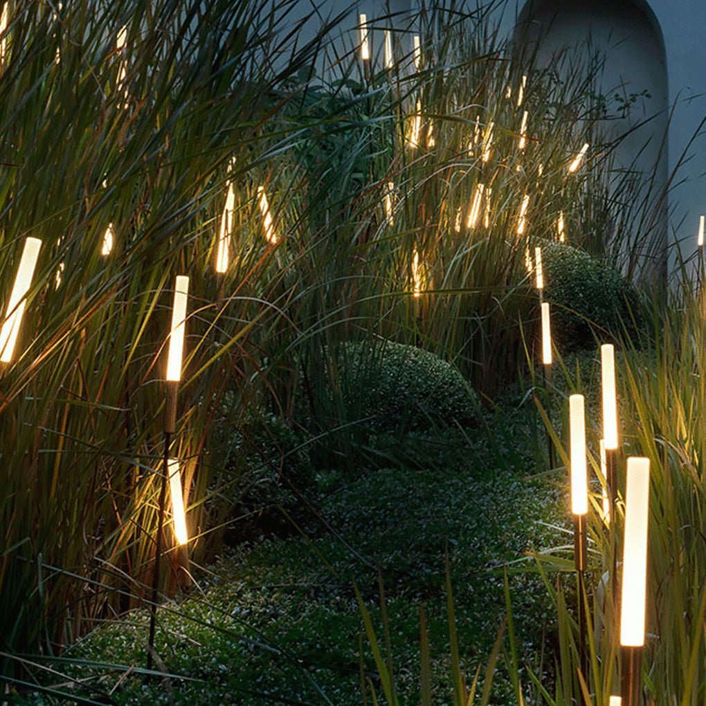 Solvique – Lampadaire de jardin solaire LED cylindrique moderne