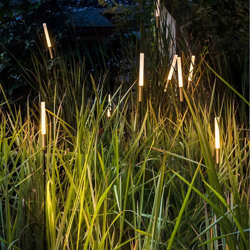 Solvique – Lampadaire de jardin solaire LED cylindrique moderne