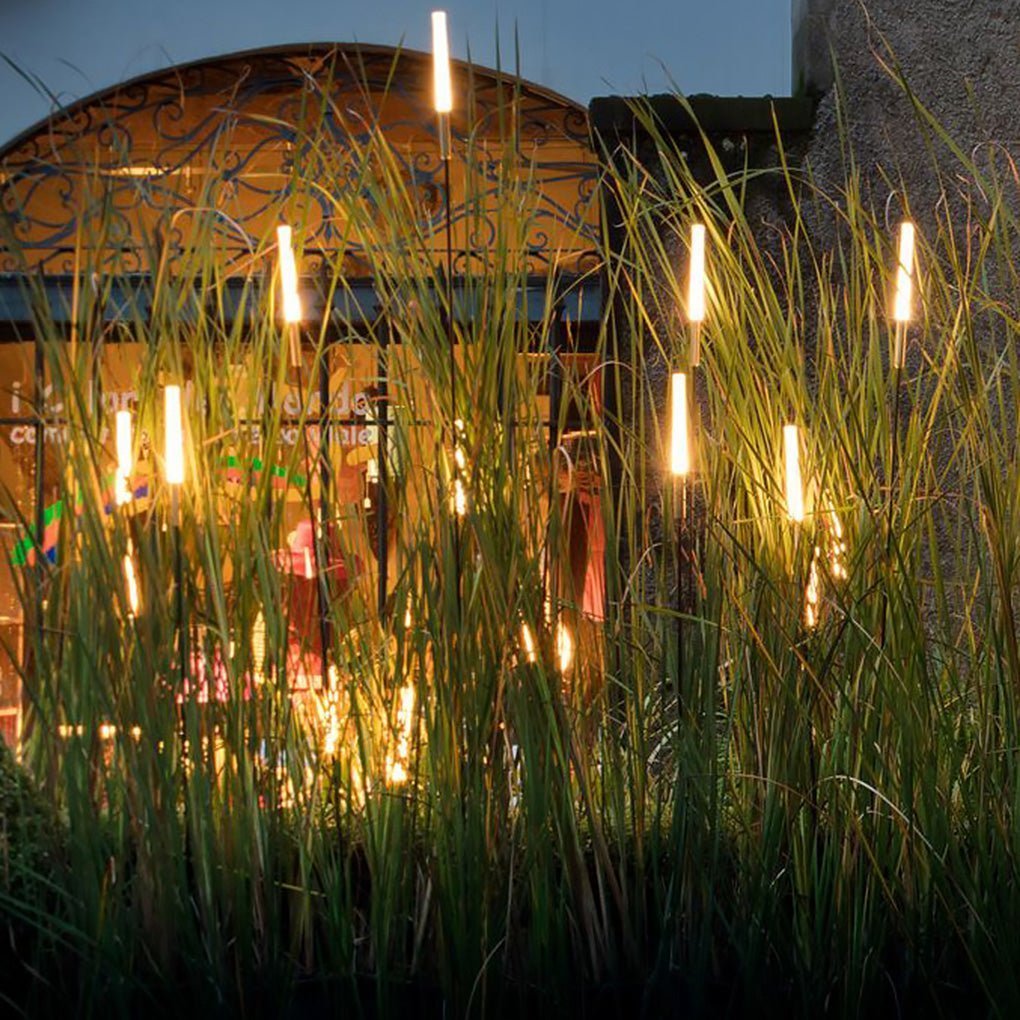 Solvique – Lampadaire de jardin solaire LED cylindrique moderne