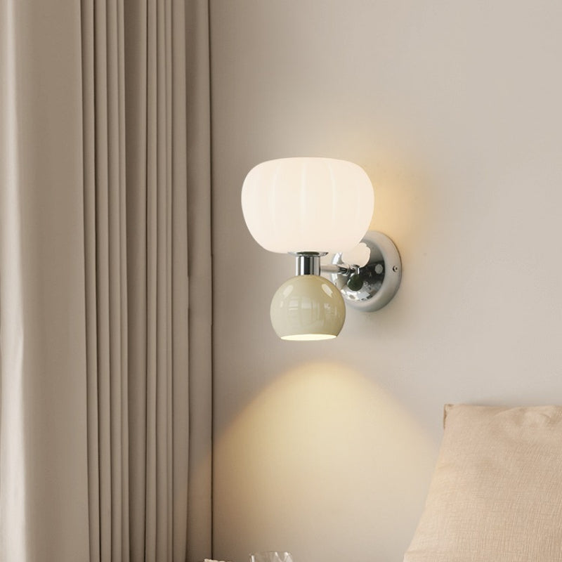 Melorien – Lampada da parete LED moderna con globi in vetro 2 luci
