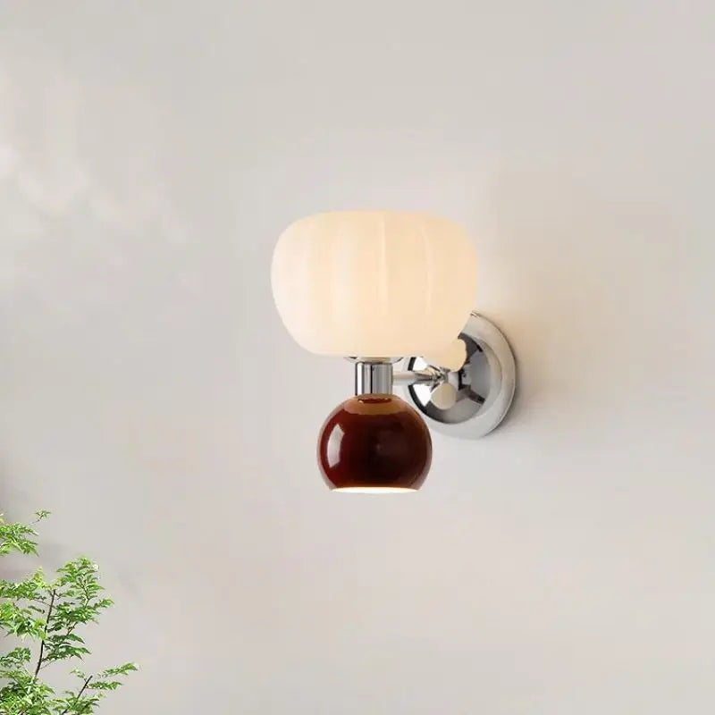 Melorien – Lampada da parete LED moderna con globi in vetro 2 luci