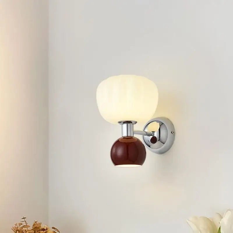 Melorien – Lampada da parete LED moderna con globi in vetro 2 luci