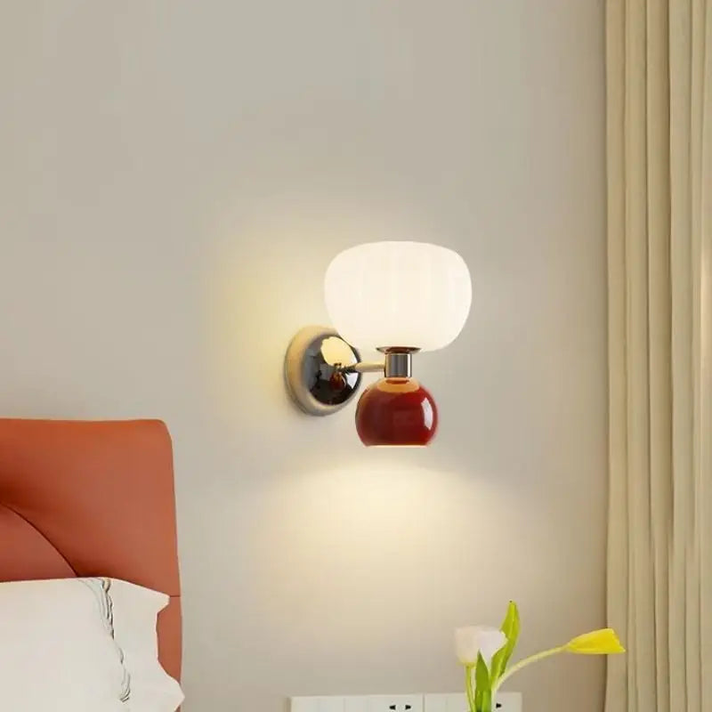 Melorien – Lampada da parete LED moderna con globi in vetro 2 luci