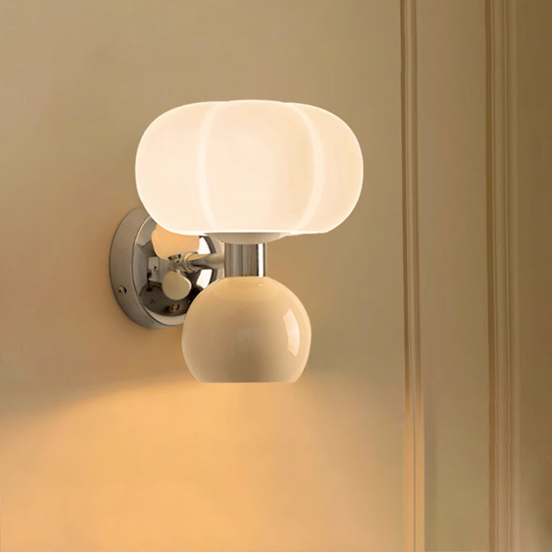 Melorien – Lampada da parete LED moderna con globi in vetro 2 luci