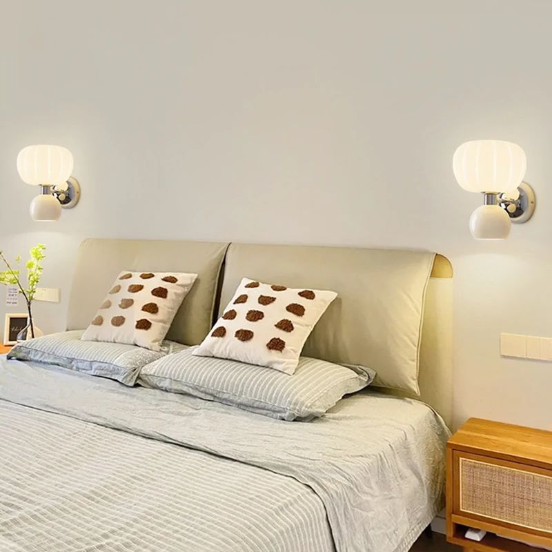 Melorien – Lampada da parete LED moderna con globi in vetro 2 luci