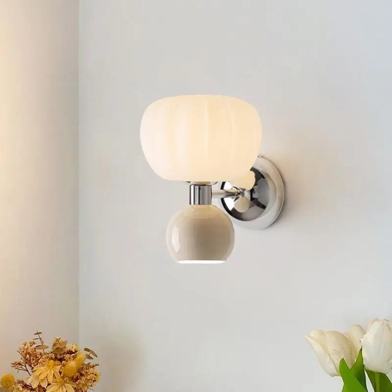 Melorien – Lampada da parete LED moderna con globi in vetro 2 luci