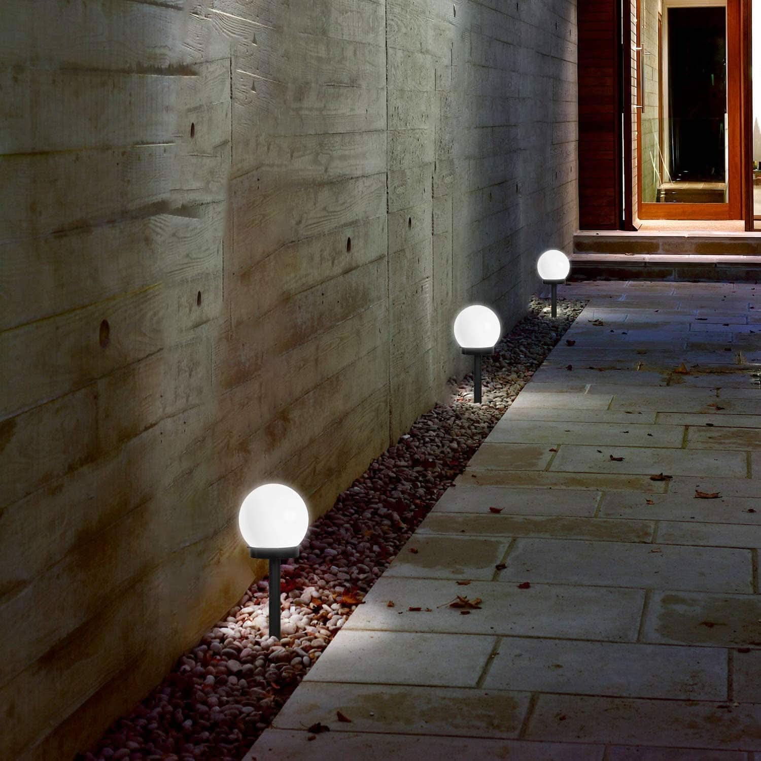 Molviera – Lampada da giardino solare LED a globo moderna