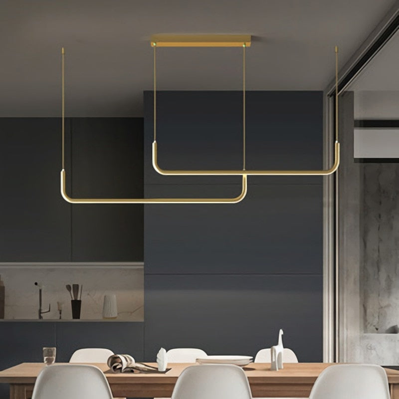 Elysian – Lampada a sospensione LED moderna in oro e nero