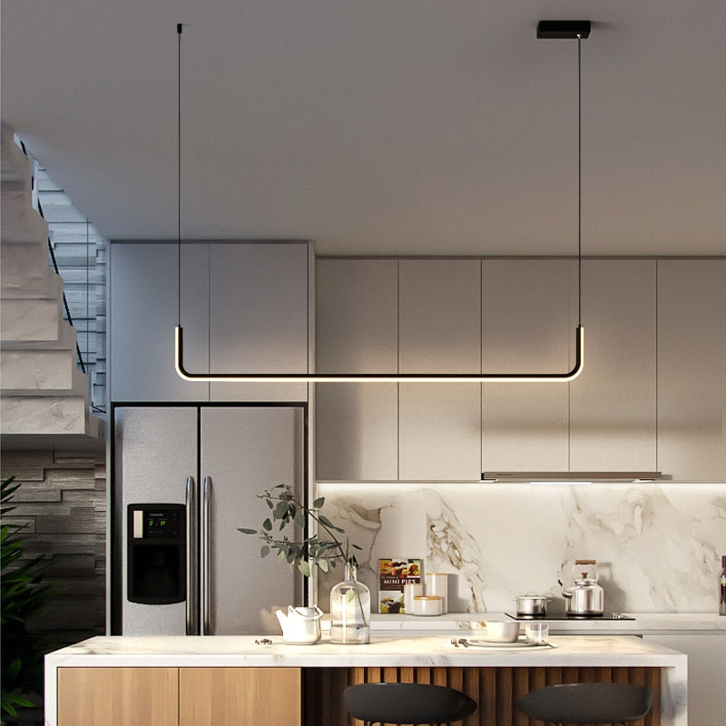 Elysian – Lampada a sospensione LED moderna in oro e nero