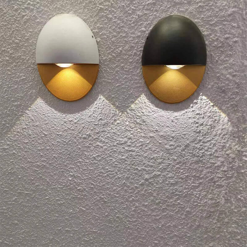 Ovelin – Applique murale LED ovale minimaliste extérieure 1 lumière  