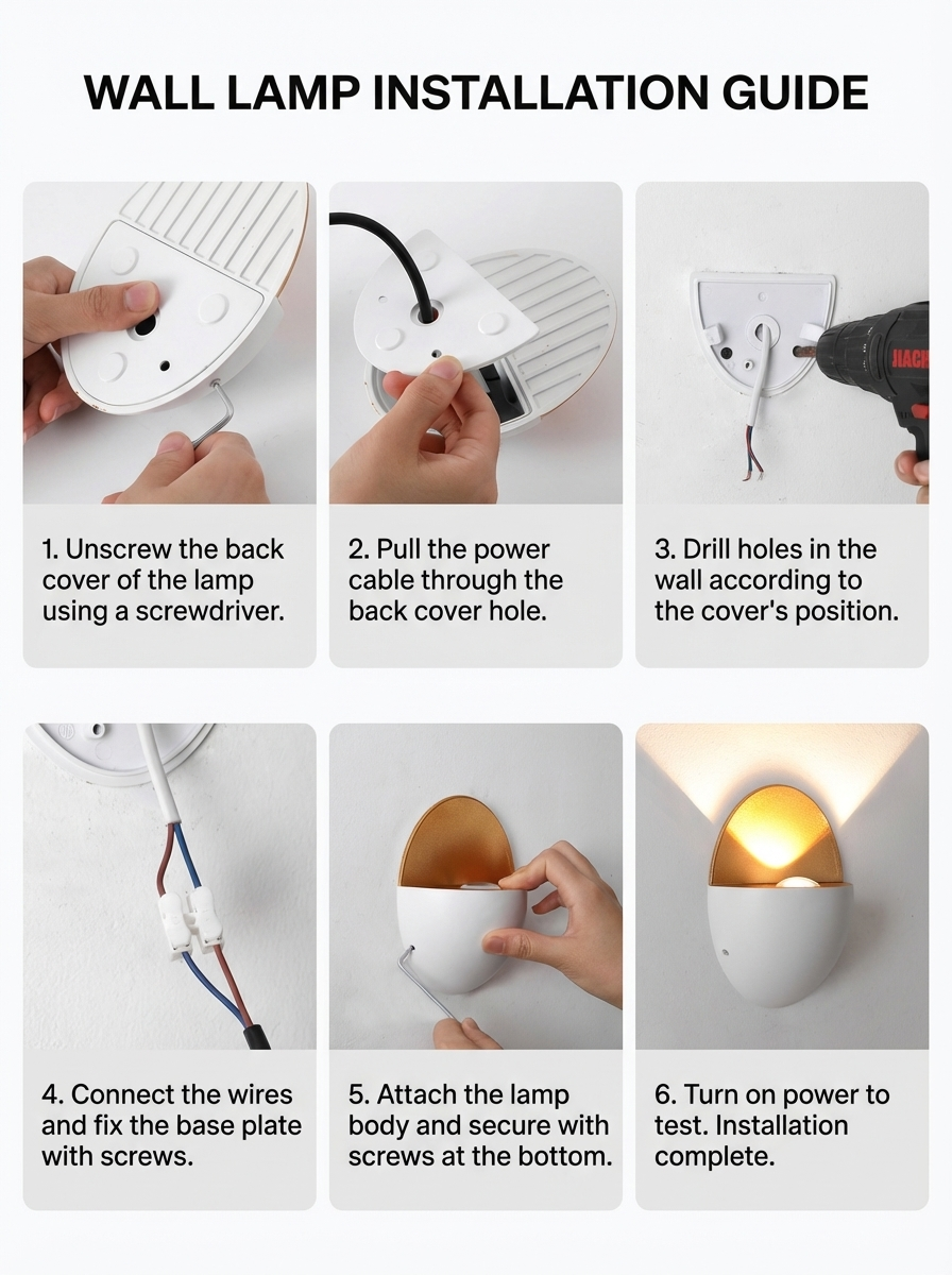 Ovelin – Applique murale LED ovale minimaliste extérieure 1 lumière  
