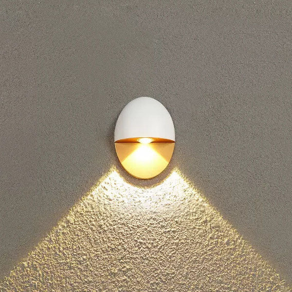Ovelin – Applique murale LED ovale minimaliste extérieure 1 lumière  