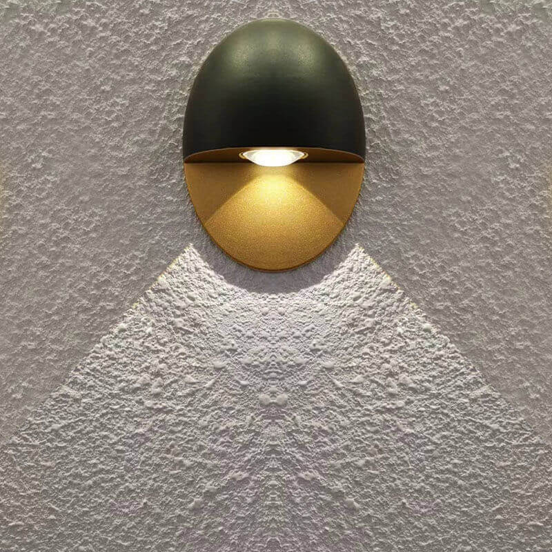 Ovelin – Applique murale LED ovale minimaliste extérieure 1 lumière  
