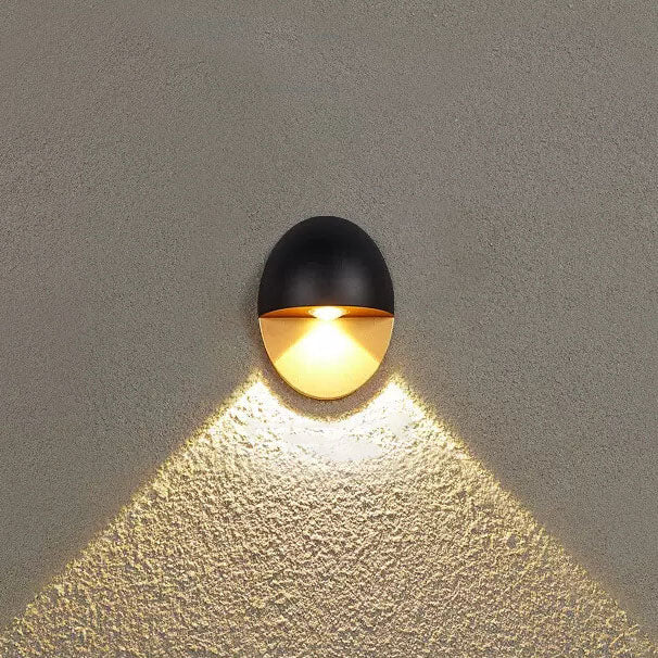 Ovelin – Applique murale LED ovale minimaliste extérieure 1 lumière  