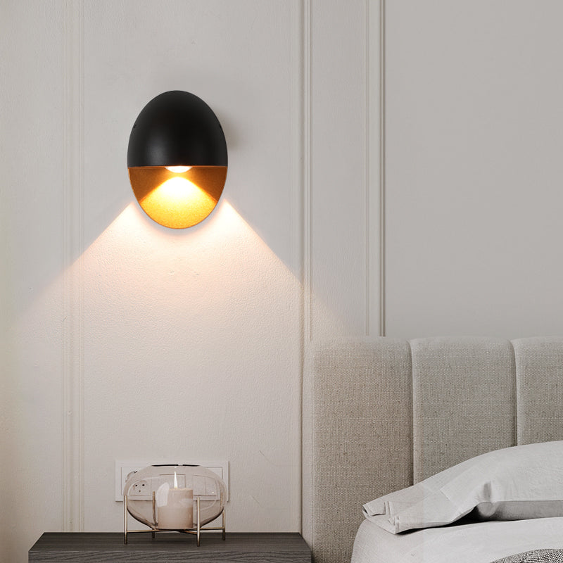 Ovelin – Applique murale LED ovale minimaliste extérieure 1 lumière  