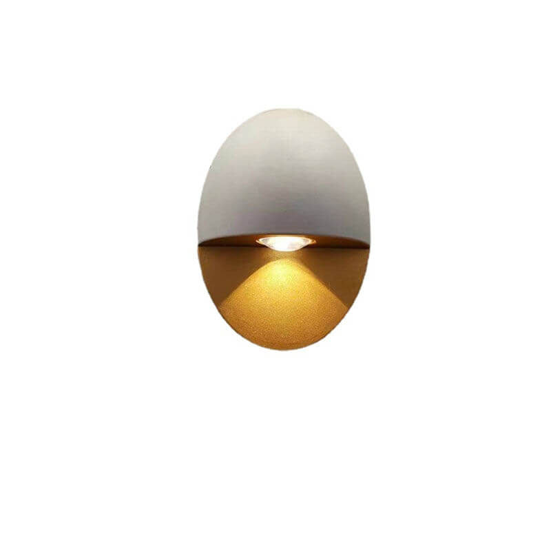 Ovelin – Applique murale LED ovale minimaliste extérieure 1 lumière  