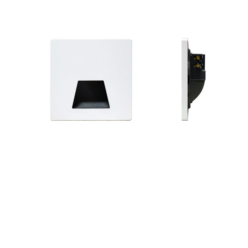 Ronvde – Lampada da parete incassata LED quadrata moderna minimalista, 1 luce