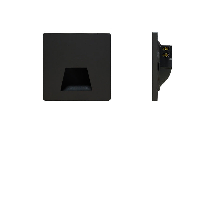 Ronvde – Lampada da parete incassata LED quadrata moderna minimalista, 1 luce