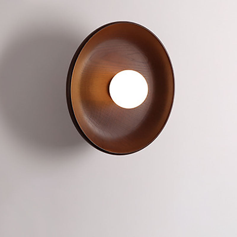 Velorien – Applique murale LED ronde moderne minimaliste en bois