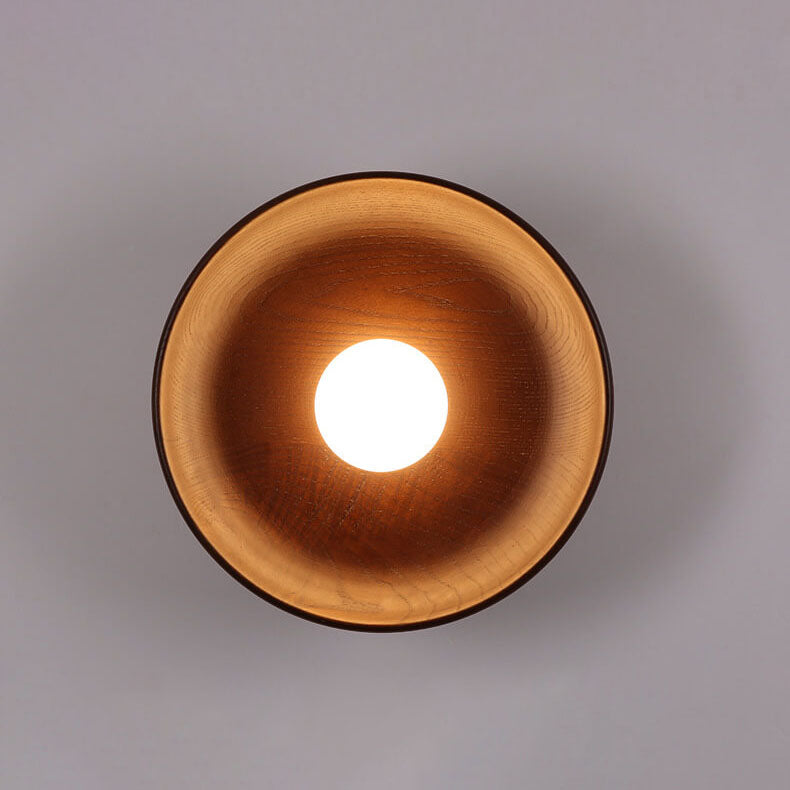 Velorien – Applique murale LED ronde moderne minimaliste en bois